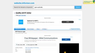 guru.nyit.edu at WI. NYIT Secure Login - Website Informer