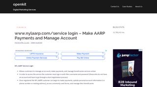 www.nylaarp.com/service login - Make AARP Payments and Manage ...