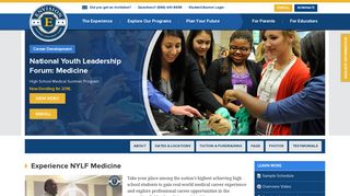 NYLF Medicine - National Youth Leadership Forum: Medicine