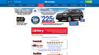 Lottery - Newsday - NY Lottery Numbers & Mega Millions Results ...