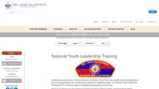 National Youth Leadership Training- NYLT 2018 - Del-Mar-Va Council