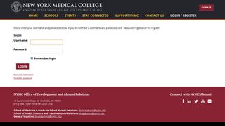 Login - New York Medical College - Alumni