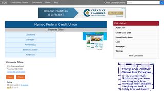 Nymeo Federal Credit Union - Frederick, MD - Credit Unions Online