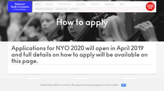 How to apply? - NYO
