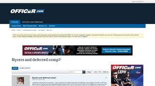 Nycers and deferred comp? - Police Forums & Law Enforcement Forums ...