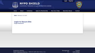 Login - NYPD Shield