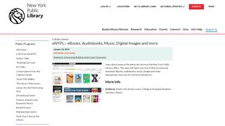 eNYPL:- eBooks, Audiobooks, Music, Digital Images and more | The ...