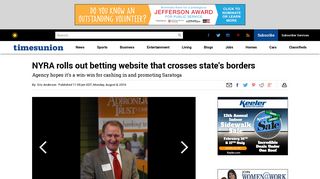 NYRA rolls out betting website that crosses state's borders - Times Union