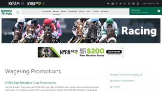 Wagering Promotions | NYRA - NYRA.com