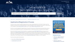 NYRR | Application/Registration Process