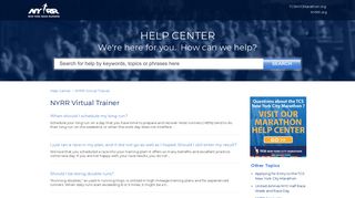 NYRR | NYRR Virtual Trainer