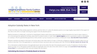 Adoption Subsidy Rates in New York – AFFCNY