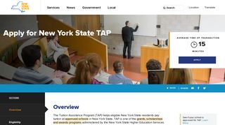 Apply for New York State TAP | The State of New York - NY.gov