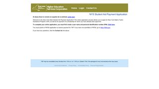 NYS Student Aid Payment Application