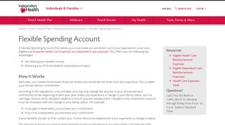 Flexible Spending Account (FSA) | Independent Health