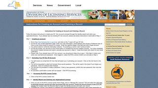 NYS Division of Licensing Services - New York State Department of ...