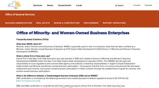 Office of Minority- and Women-Owned Business Enterprises