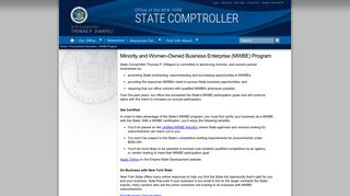 Office of the New York State Comptroller - Minority- and Women ...
