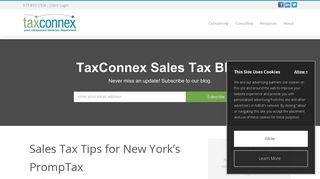 Sales Tax Tips for New York's PrompTax - TaxConnex