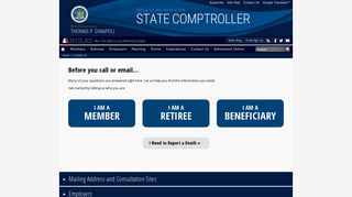 Contact Us | NYSLRS | Office of the New York State Comptroller