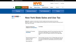 Business NYS Sales Tax - NYC.gov