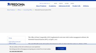 Statewide Financial System (SFS) | Fredonia.edu