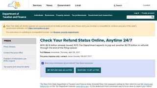 Check Your Refund Status Online, Anytime 24/7