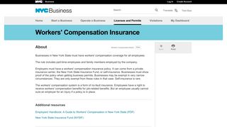 Workers' Compensation Insurance - NYC Business - NYC.gov