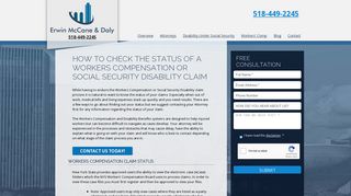 Check A Claim Status | Workers Comp or Social Security Disability