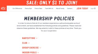 Our Policies | New York Sports Clubs