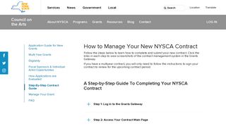 How to Manage Your New NYSCA Contract | NYSCA