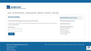NYSCOPBA – Norvest Financial Services, Inc