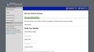 Set Up Online Access - Verify Identity