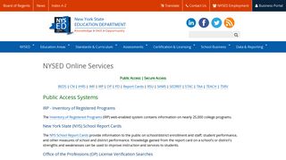 NYSED Online Services | New York State Education Department