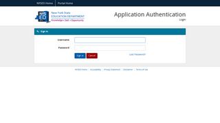 NYSED Application Authentication Login - NYSED Sign In