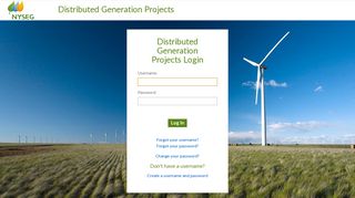 Distributed Generation Projects Login - NYSEG | Your Energy