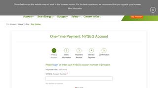 NYSEG: One-Time Payment