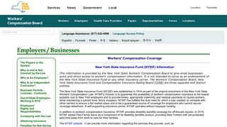 State Insurance Fund - Workers' Compensation Board
