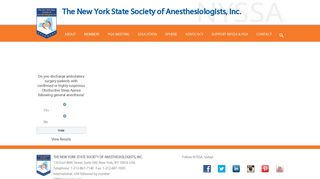 Member Login - The New York State Society of Anesthesiologists ...