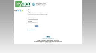 Login | New York Society of Security Analysts