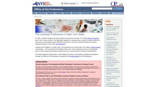 NYS Office of the Professions - New York State Education Department