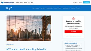 NY State of Health - enrolling in health insurance in New York ...