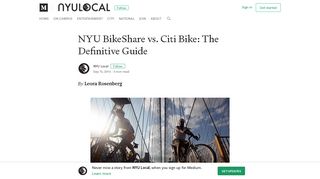 NYU BikeShare vs. Citi Bike: The Definitive Guide – NYU Local