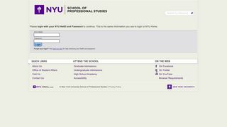 login - NYU School of Professional Studies