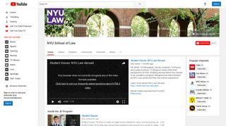 NYU School of Law - YouTube