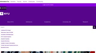 Alumni E-Library - NYU