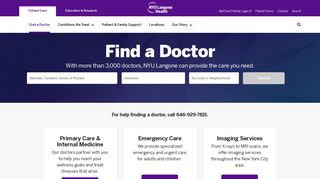 Find a Doctor | NYU Langone Health