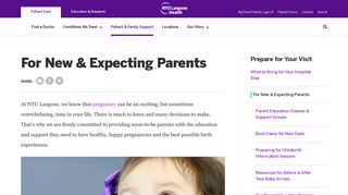 For New & Expecting Parents | NYU Langone Health