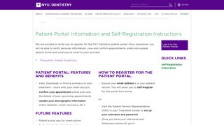 Patient Portal - NYU College of Dentistry