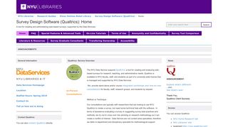 Survey Design Software (Qualtrics) - NYU Libraries Research Guides